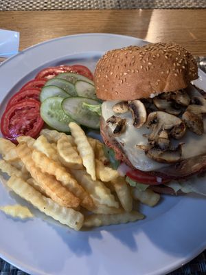 Mushroom Burger.  at Vegan In Our House in Cairo