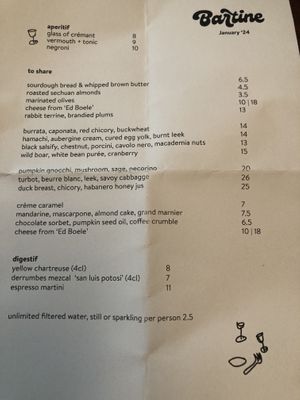   at Bartine in The Hague