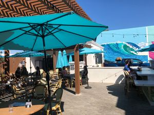 Outdoor seating at Modern Times Beer in Santa Barbara