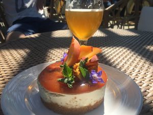 The cheesecake at Modern Times Beer in Santa Barbara