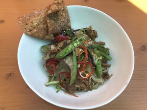 noodles  at Modern Times Beer in Santa Barbara