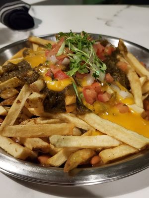 Nachos are best nachos I have had anyplace in the world. Period at Modern Times Beer in Santa Barbara