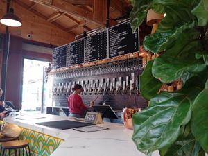 Beer on tap at Modern Times Beer in Santa Barbara