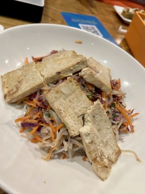 Sweet potato cold noodle salad with tofu   at Universal Studios - The Cowfish Sushi Burger Bar in Orlando