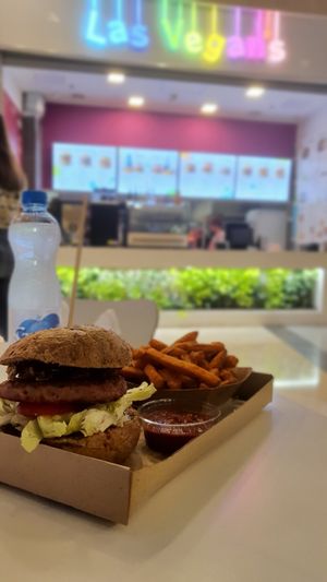 Nice beyond meat burger! Loved it! at Las Vegan's - Corvin Plaza in Budapest