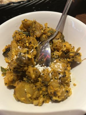 Green banana  #Veganuary at Radha Krishna Bhavan in South West London