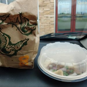 Chips and Impossible tacos at Qdoba in Fort Wayne