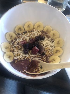 Vegan açaí bowl at Javalato in Colorado Springs