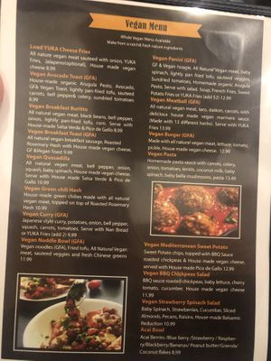 New vegan menu at Javalato in Colorado Springs