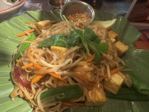 Pad Thai without egg  at Thaikhun in Bath