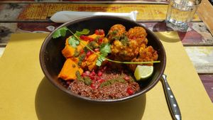 Mexican veggie bowl at Desperado in Basel