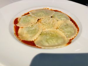 Vegan ravioli -10/10 you want thiss  at Loveria Caffè in Colleyville
