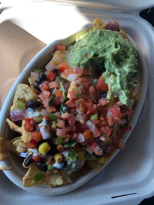 Vegan nachos at Kind Food in North Kansas City