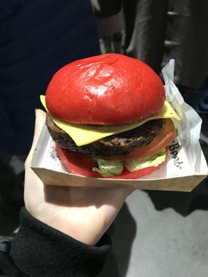 Fully loaded cheeseburger  at Dirty Beets in North West London