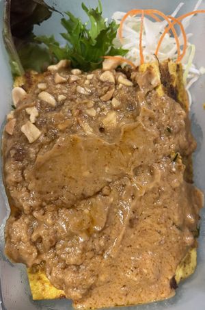 Satay Tofu entree   at Lahn Thai in Sherwood