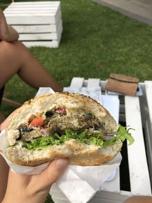 Fish burger  at Krowarzywa - Dzwonnicza in Warsaw