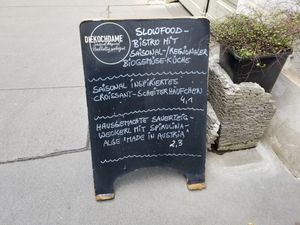 Sign at Diekochdame in Vienna