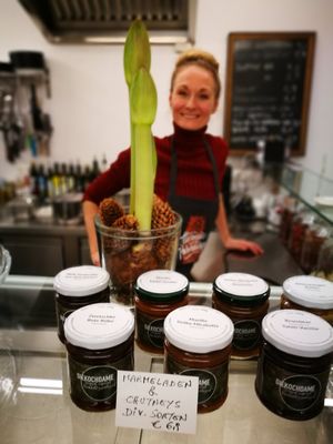 Homemade vegan jams and chutneys at Diekochdame in Vienna
