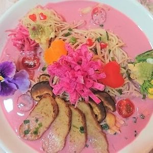 Veggie ramen For beautiful skin at LJ in Tokushima