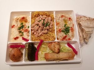 Vegan platter for 1 person at Maison Du Liban in Nancy