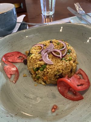 Vegan biriyani   at Piri Piries in Ukunda