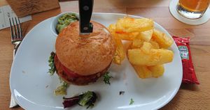 Vegan burger at Hotte Hü in Dusseldorf