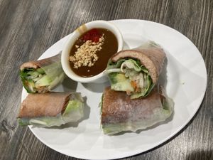 ‘Egg’ rolls  at Mitasie in Lake Forest