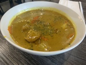 Yellow curry   at Mitasie in Lake Forest