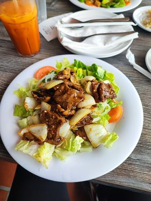 Vegan Shaking beef at Mitasie in Lake Forest