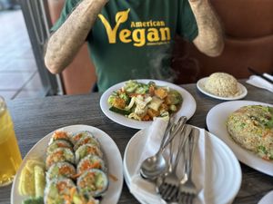 Sushi and veggies  at Mitasie in Lake Forest