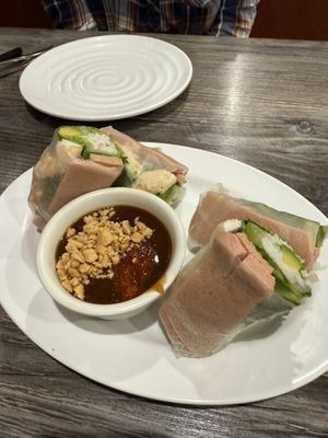 Veggie spring rolls #Veganuary at Mitasie in Lake Forest