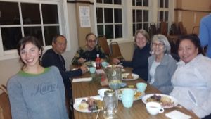 Happy Diners at Vegan Dinners in Palo Alto