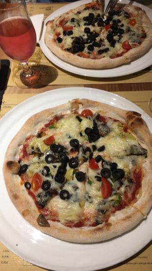 Vegan Pizza at Il Fiume in Braga