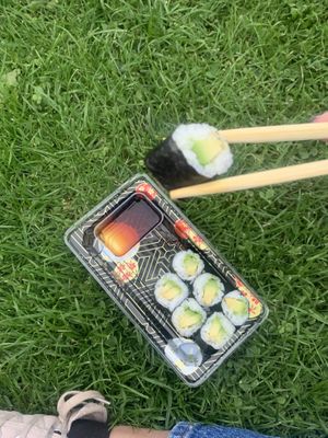 avocado sushi at Bento in Edinburgh