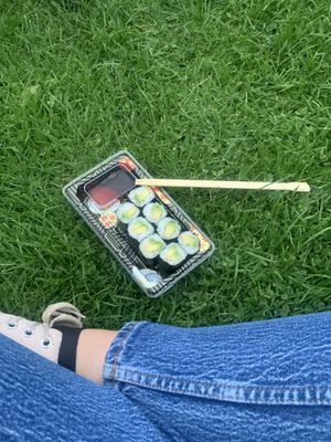 avocado sushi  at Bento in Edinburgh