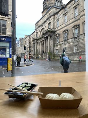 window seat  at Bento in Edinburgh