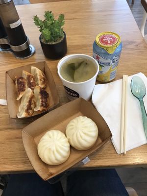 Vegan gyoza, bao and soup at Bento in Edinburgh