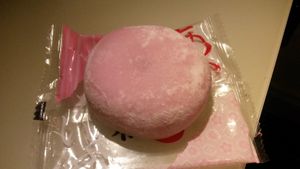 Red bean mochi  at Bento in Edinburgh