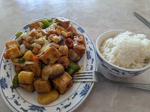 Kung Pao tofu at Grand China in Greer