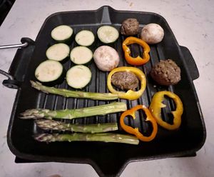 On the grill  at The Melting Pot in Raleigh