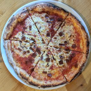 Vegan Pepperoni Pizza at The Pizza Collective in Reno