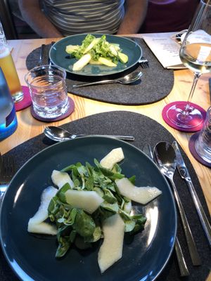 Salad with melon at aufatmen in Leutasch