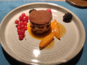 Tiramisu, very tasty. at aufatmen in Leutasch