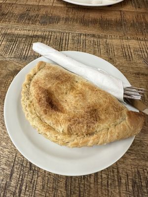 Vegan chicken pasty😍  at Flicka Donkey Sanctuary in Penryn