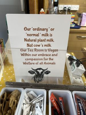 Plant milk   at Flicka Donkey Sanctuary in Penryn