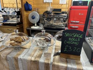 Gingerbread men and sausage rolls   at Flicka Donkey Sanctuary in Penryn