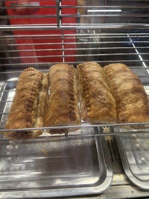 Vegan sausage rolls   at Flicka Donkey Sanctuary in Penryn