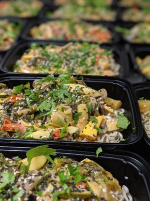 The Tom Yum noodles I tried. at Whole Harvest Meal Delivery in Leawood