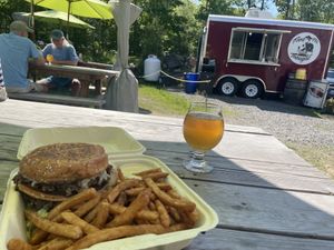 Vegan Big Mac  at Food for Thought in Ogunquit