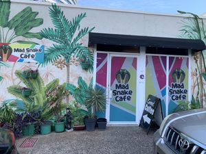 Outside    at Mad Snake Cafe in Darwin